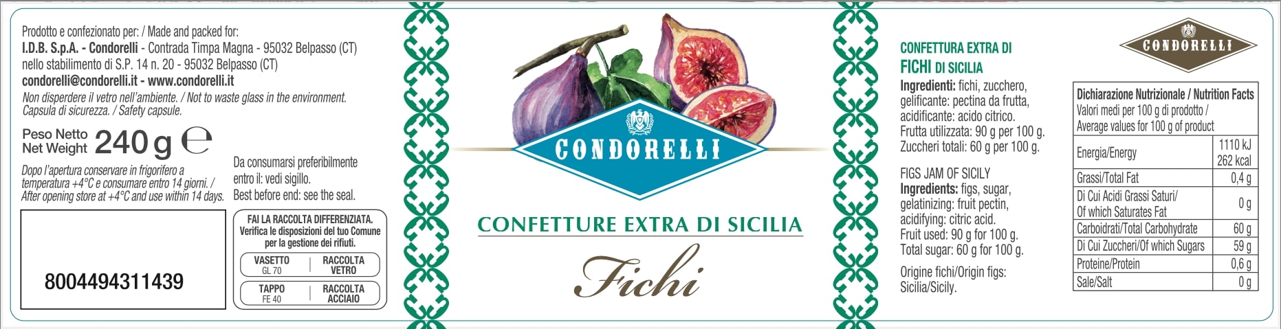 Confetture Extra di Sicilia - Fichi