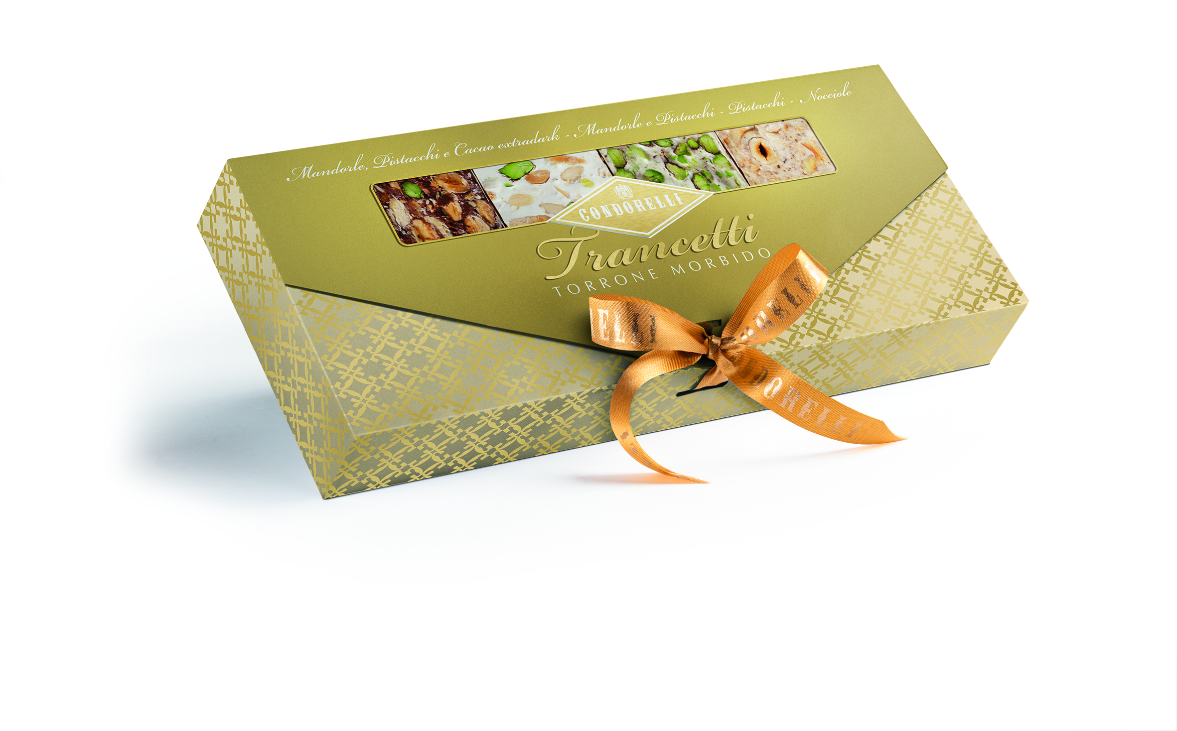 Confezione regalo con trancetti di torrone morbido – 300g