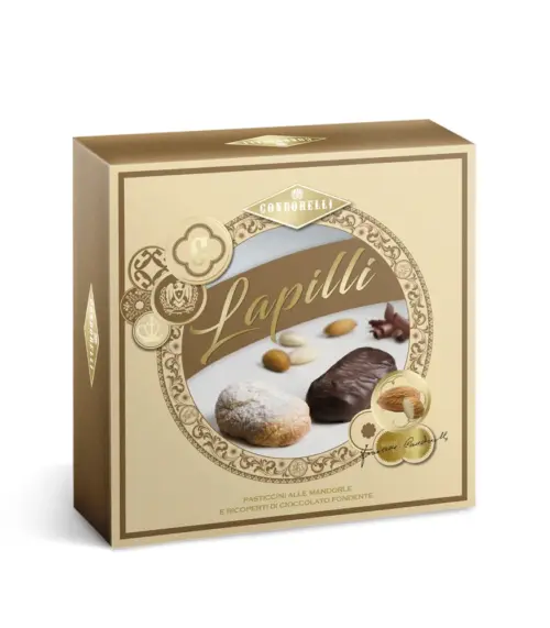Lapilli - Pasticcini alle Mandorle Classici e al Cioccolato 250g