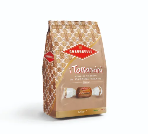 Torroncini caramel salato sacchetto f.q. 130g