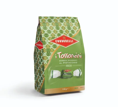 Torroncini pistacchio sacchetto f.q. 130g